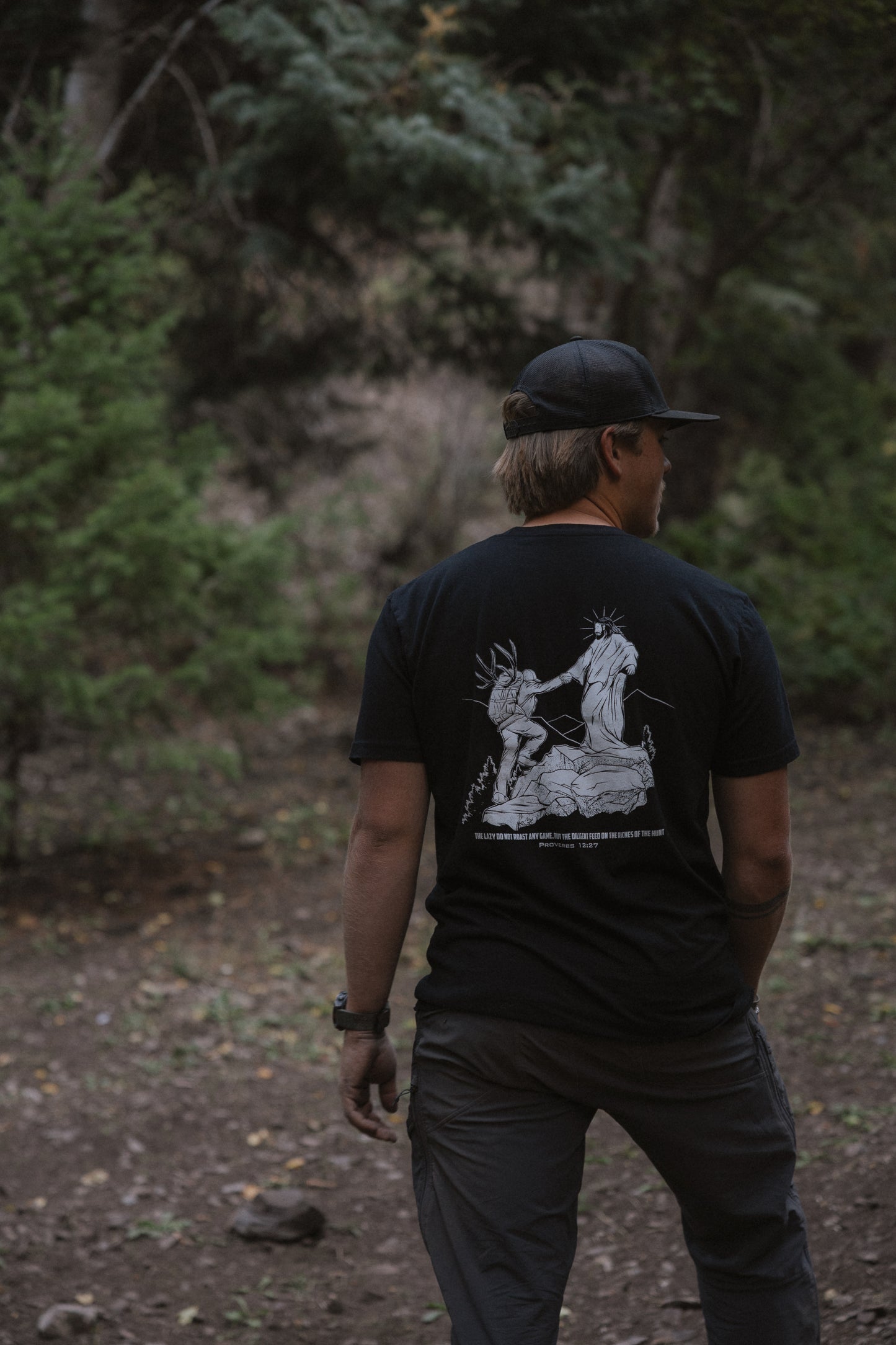 "A Helping Hand" Black T-Shirt