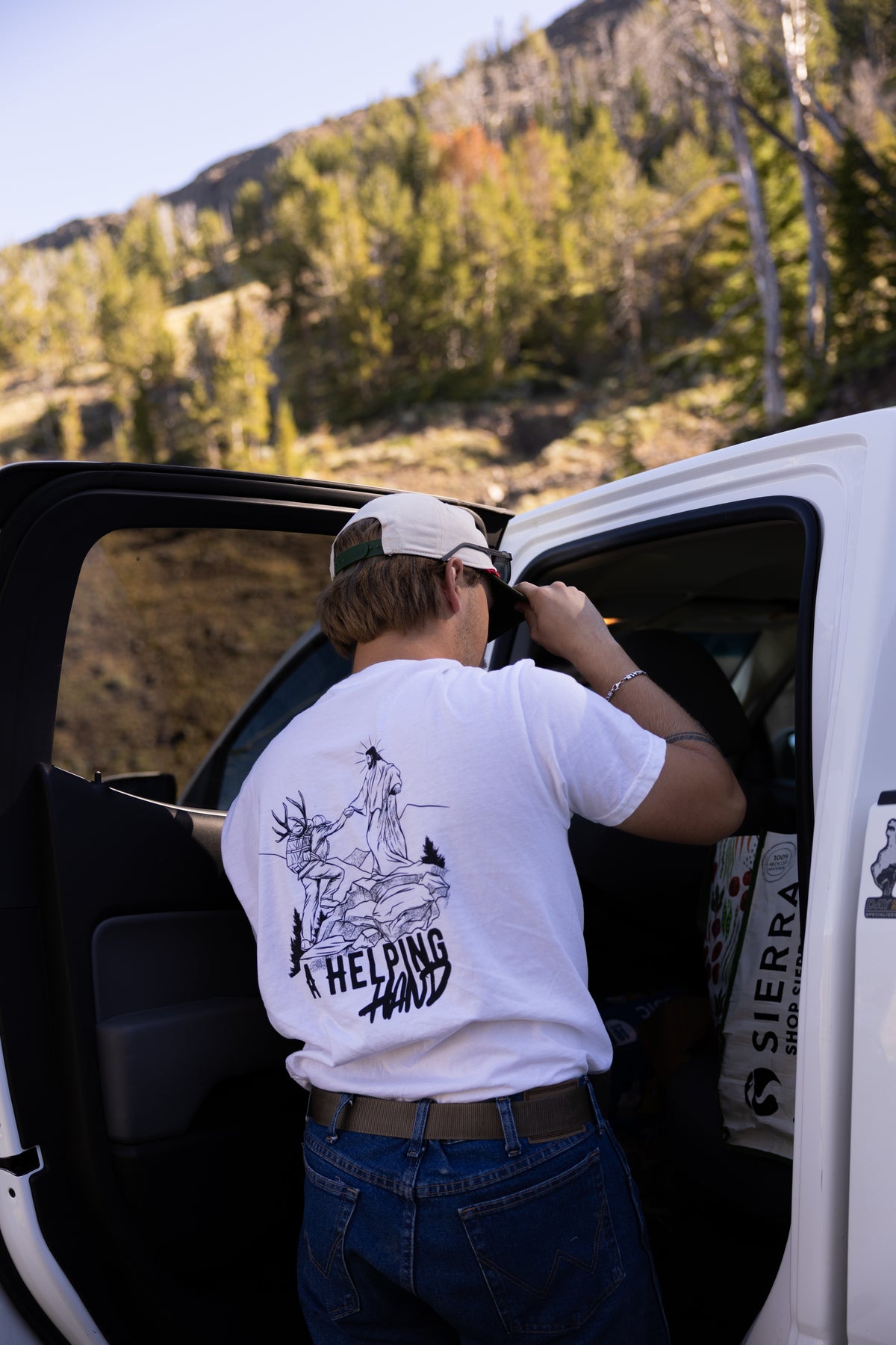 "HELPING HAND COTTON TEE"