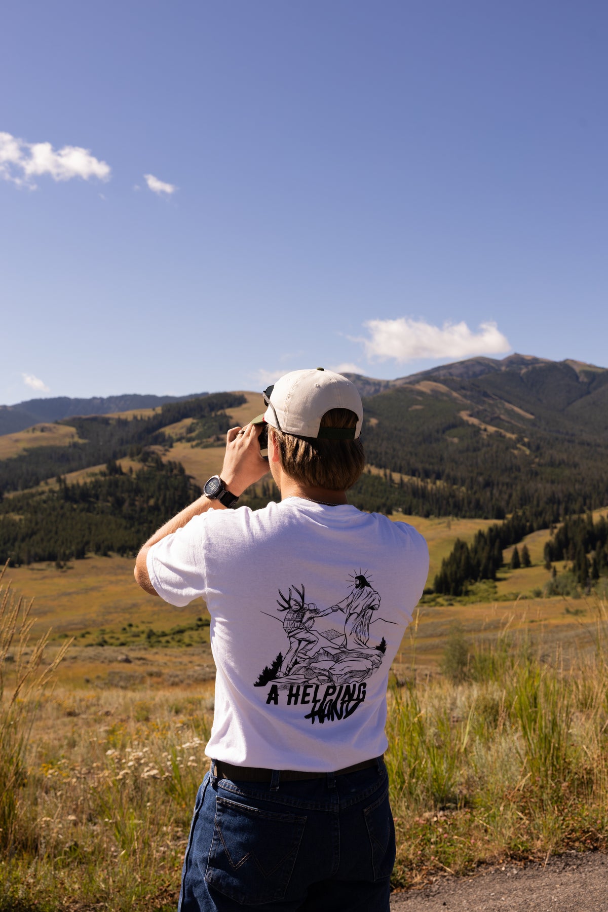 "HELPING HAND COTTON TEE"